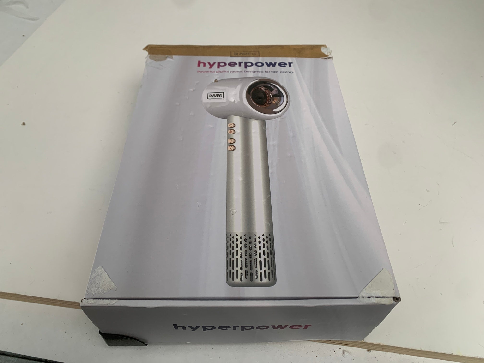 RAVEG Hyperpower ® White - Droogt je haar in recordtijd - Als nieuw