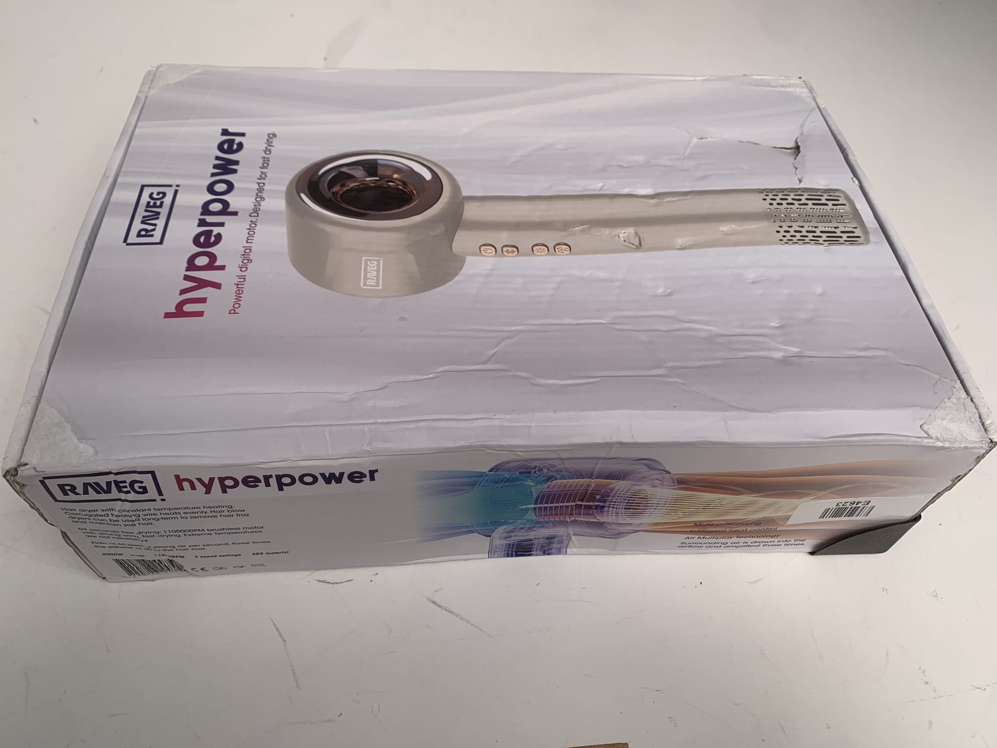 RAVEG HYPERPOWER ® GOLD - DROOGT JE HAAR IN RECORDTIJD - Als nieuw