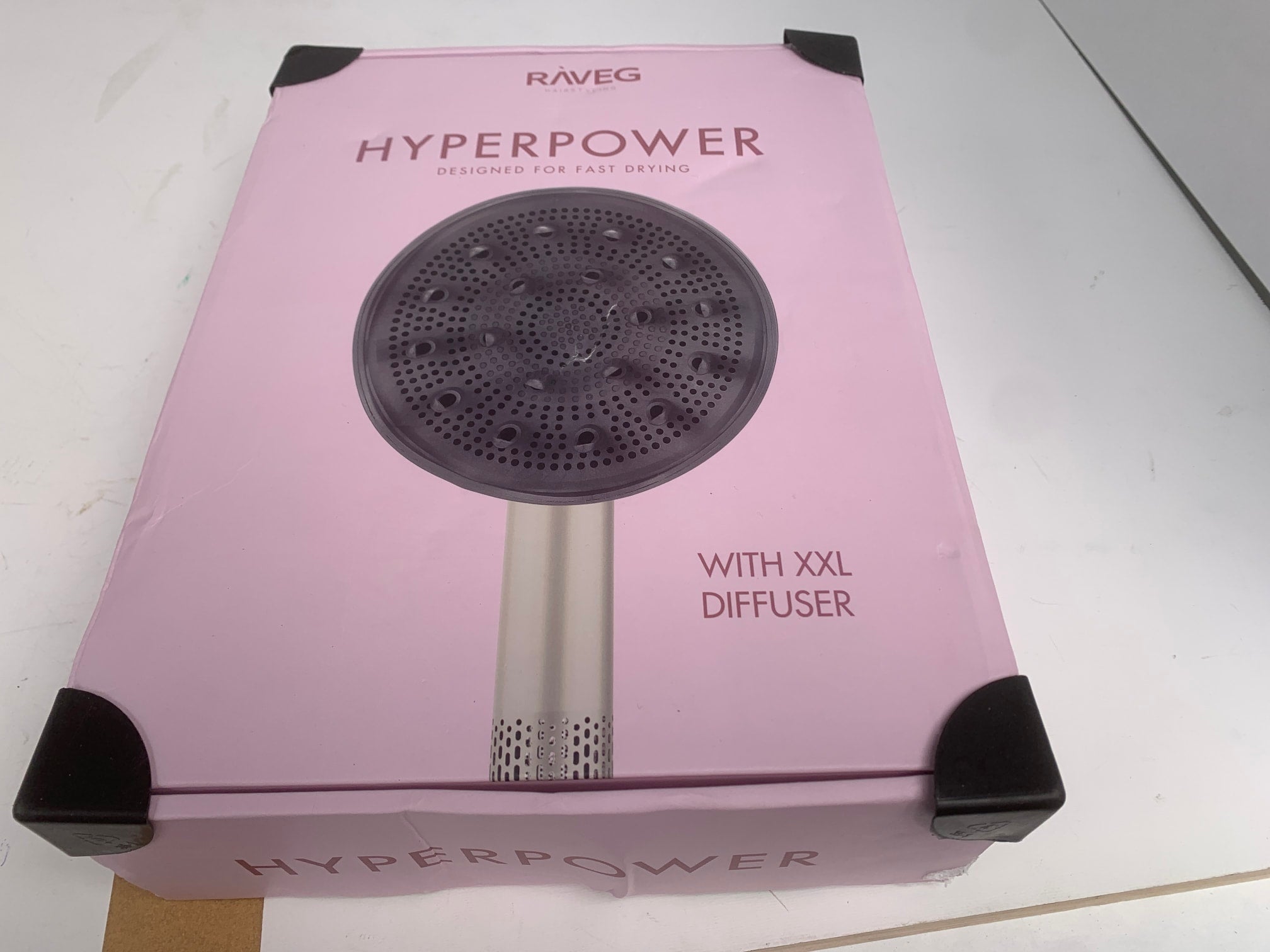 RAVEG Gold – LENTE-UITVERKOOP EXCLUSIVE: Creëer salonwaardige krullen met een gratis XXL Diffuser bij je haardroger - Als nieuw