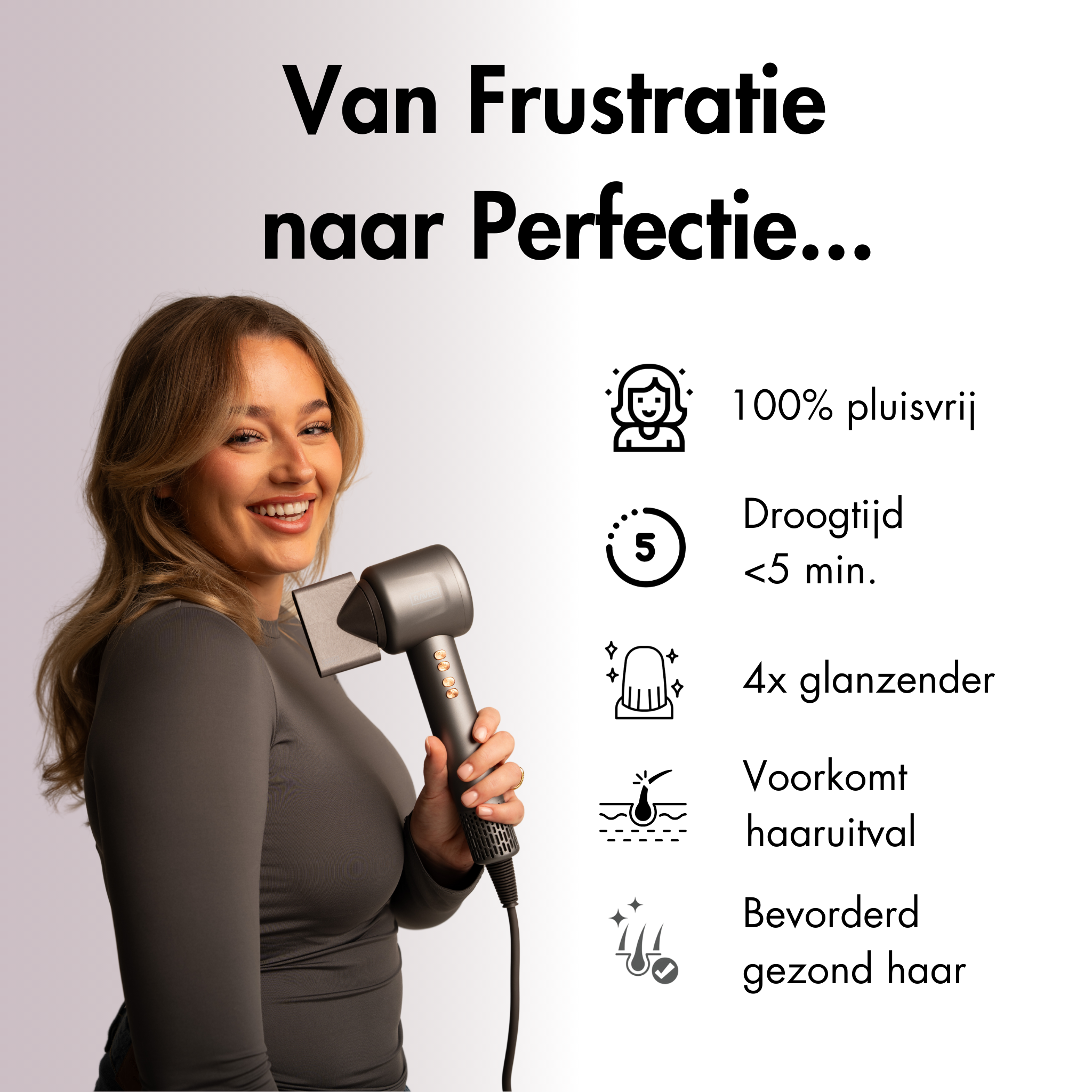 RAVEG Hyperpower ® White - Droogt je haar in recordtijd