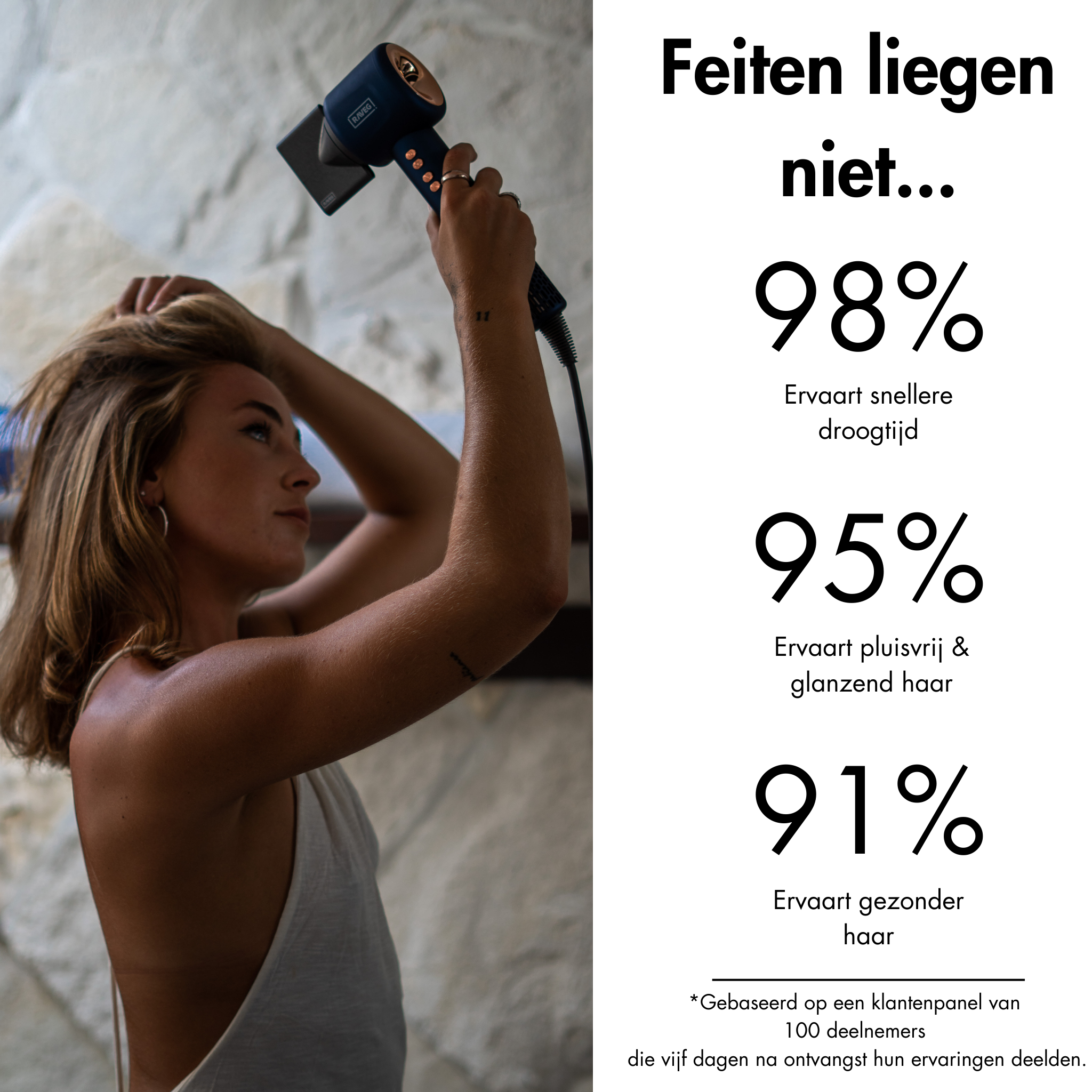 RAVEG Hyperpower ® White - Droogt je haar in recordtijd