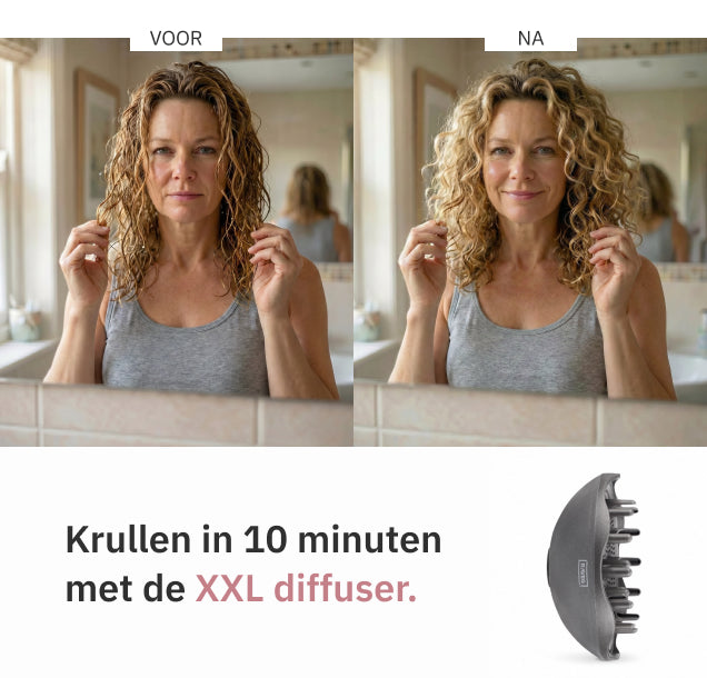 RAVEG Rose Gold haardroger – Droog je haar in record-tijd met een gratis XXL Diffuser
