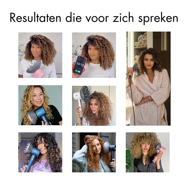 RAVEG Rose Gold haardroger – Droog je haar in record-tijd met een gratis XXL Diffuser