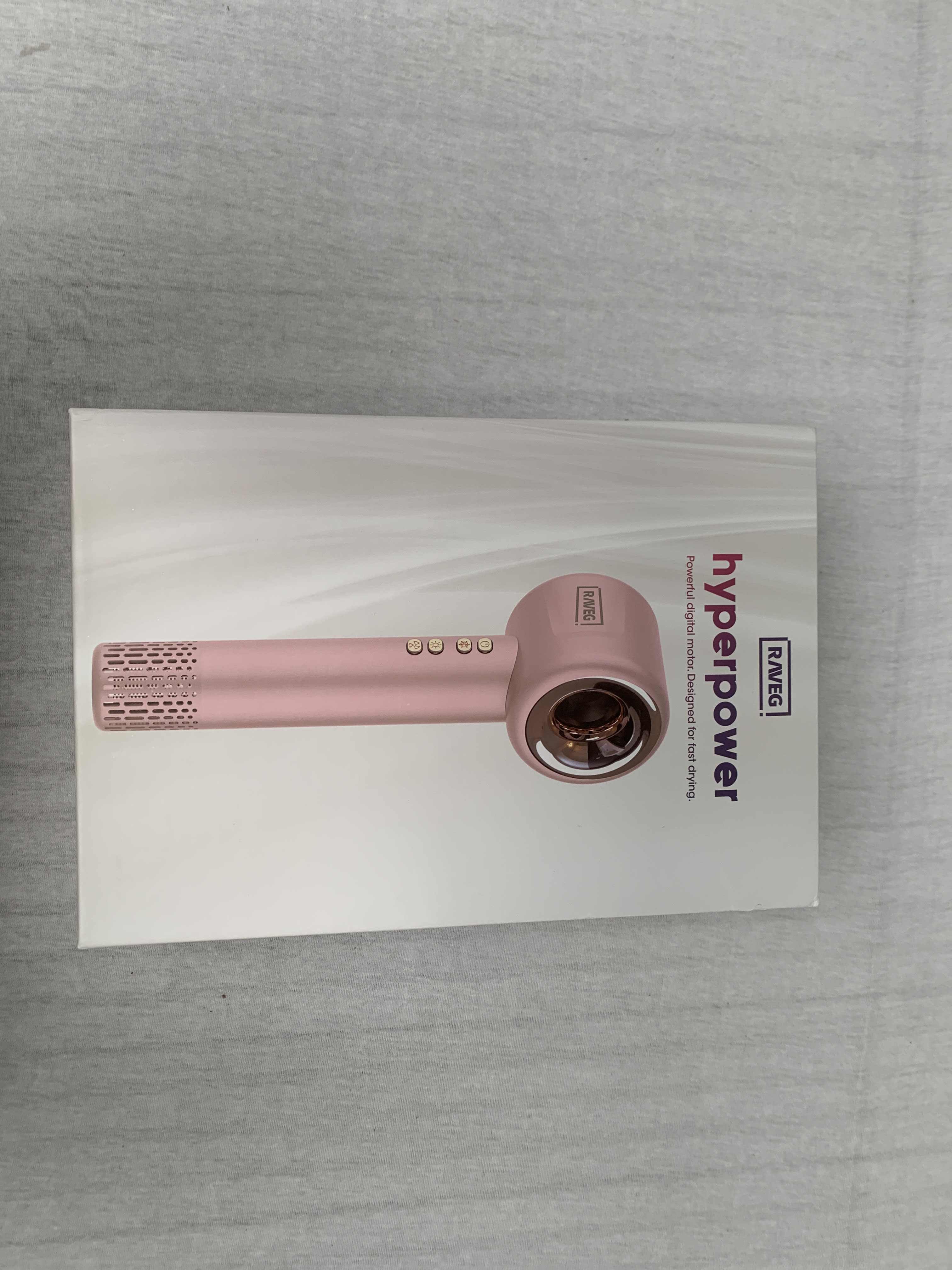 RAVEG Hyperpower ® Pink - Droogt je haar in recordtijd - Nieuw
