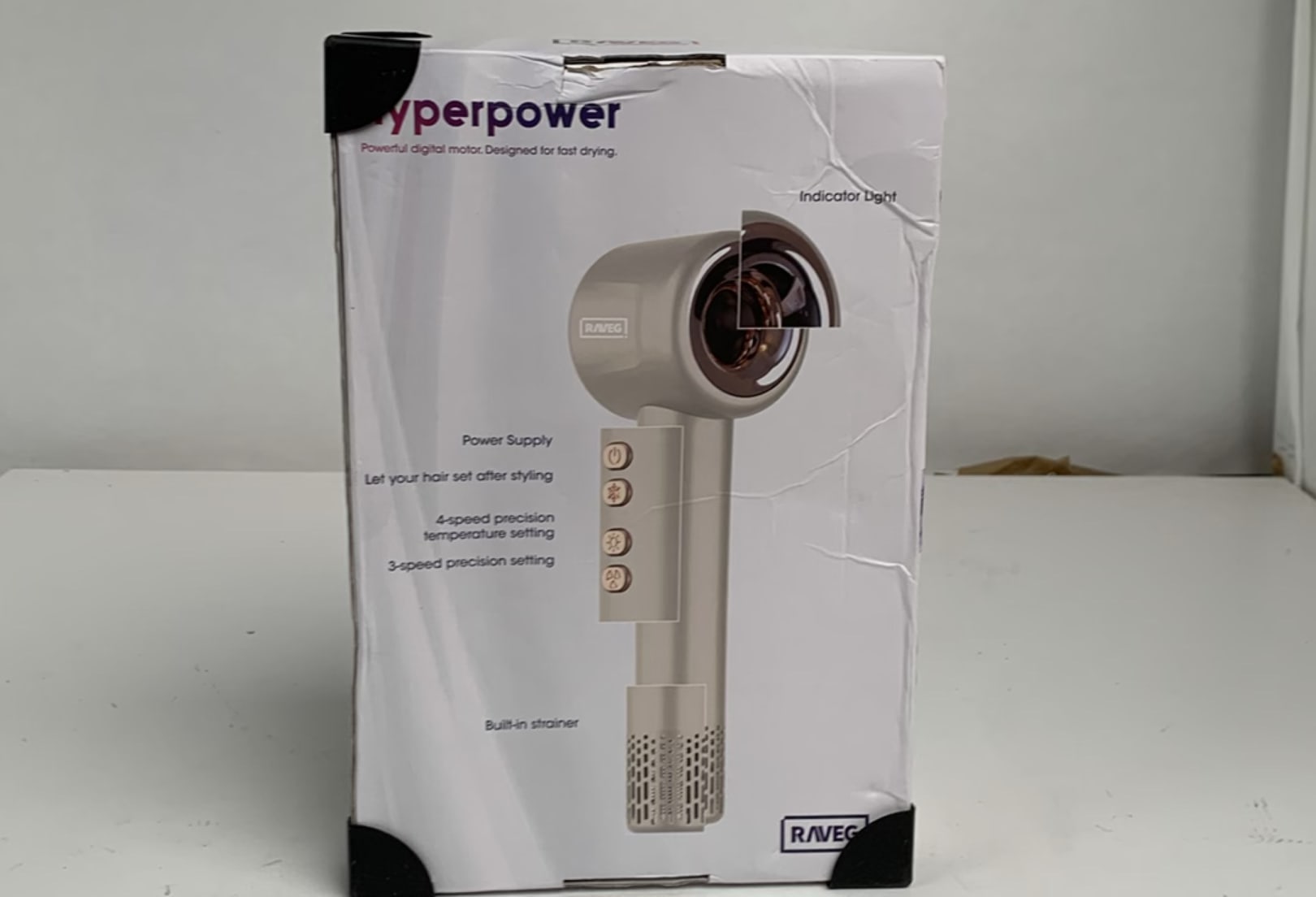 RAVEG HYPERPOWER ® GOLD - DROOGT JE HAAR IN RECORDTIJD - Als nieuw