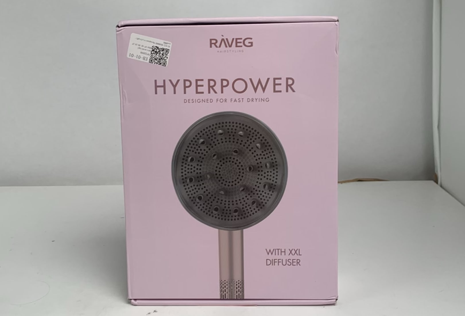 RAVEG Rose Gold haardroger – Droog je haar in record-tijd met een gratis XXL Diffuser - Nieuw