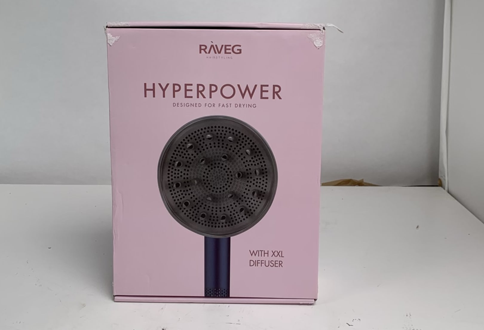RAVEG Navy Blue – LENTE-UITVERKOOP EXCLUSIVE: Creëer salonwaardige krullen met een gratis XXL Diffuser bij je haardroger - Als nieuw