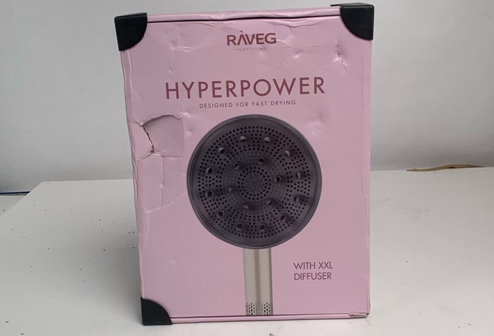 RAVEG Gold – LENTE-UITVERKOOP EXCLUSIVE: Creëer salonwaardige krullen met een gratis XXL Diffuser bij je haardroger - Als nieuw
