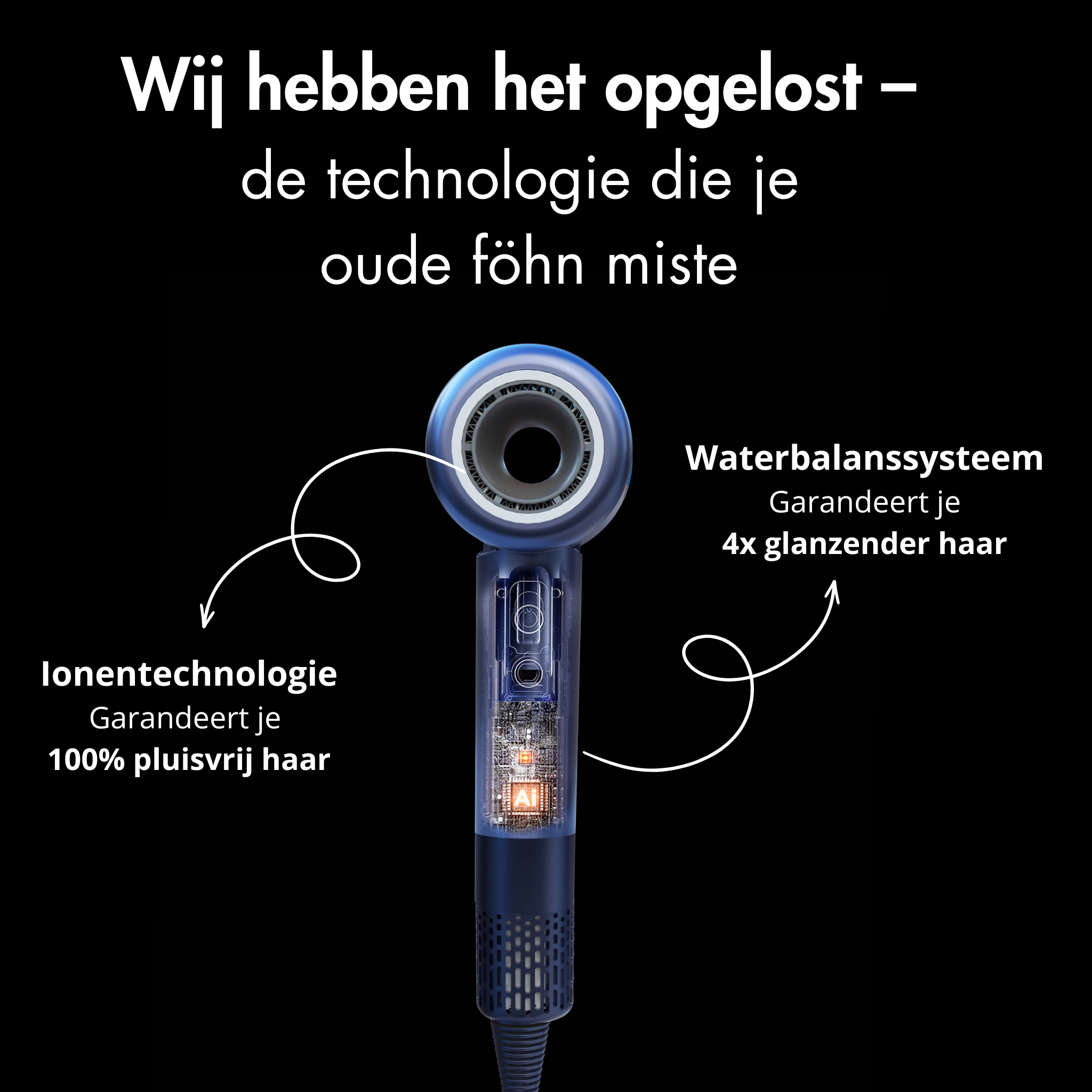RAVEG Hyperpower ® Angor grey - Droogt je haar in recordtijd