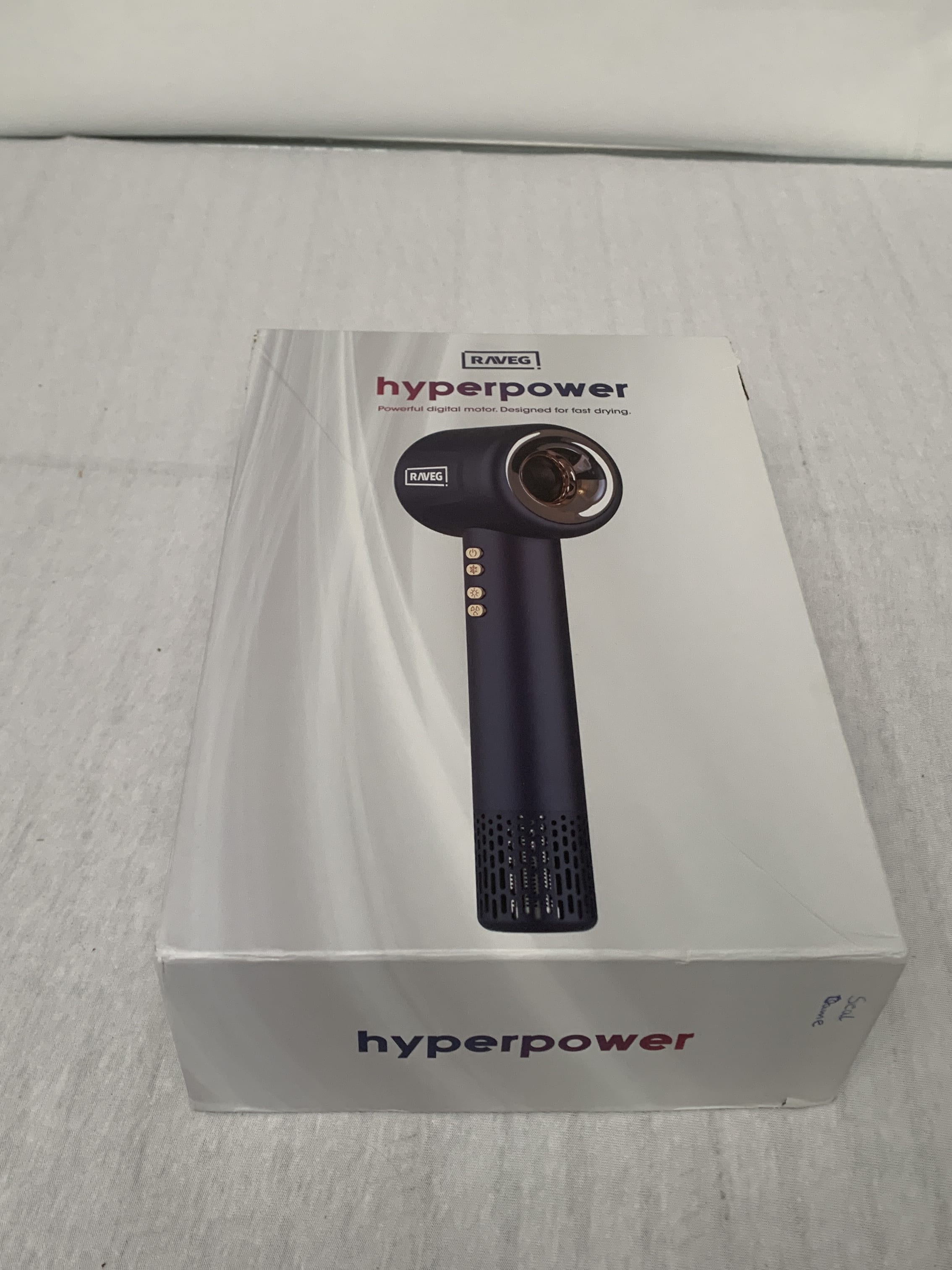 RAVEG Hyperpower ® Navy blue - Droogt je haar in recordtijd - Als nieuw