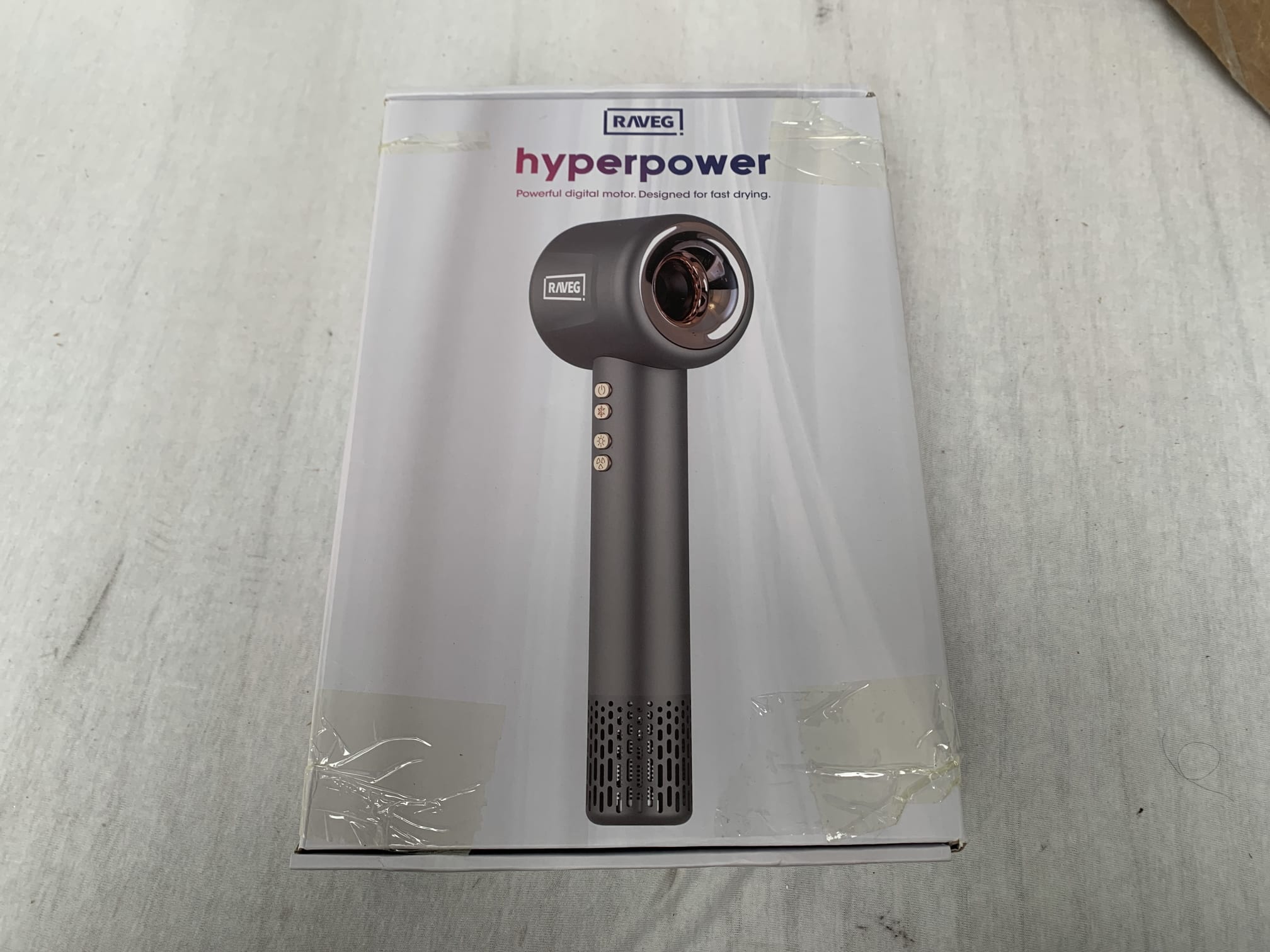 RAVEG Hyperpower ® Angor grey - Droogt je haar in recordtijd - Als nieuw