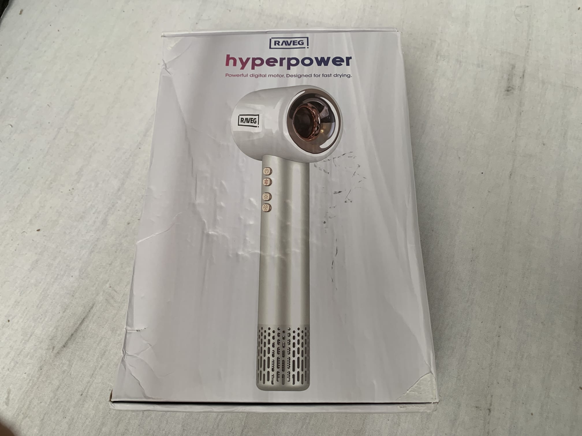 RAVEG Hyperpower ® White - Haardroger - Als nieuw