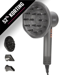 RAVEG Angor Grey – LENTE-UITVERKOOP EXCLUSIVE: Creëer salonwaardige krullen met een gratis XXL Diffuser bij je haardroger