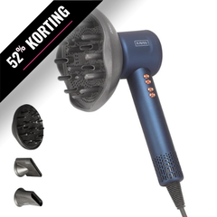 RAVEG Navy Blue – LENTE-UITVERKOOP EXCLUSIVE: Creëer salonwaardige krullen met een gratis XXL Diffuser bij je haardroger