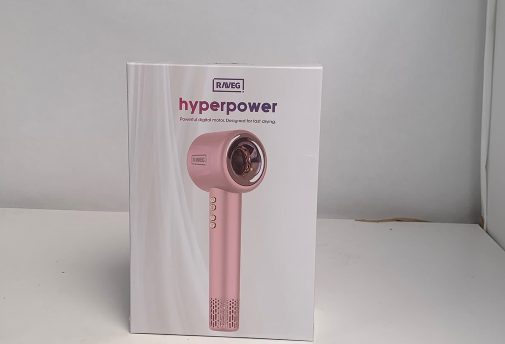 RAVEG Hyperpower ® Pink - Droogt je haar in recordtijd - Als nieuw