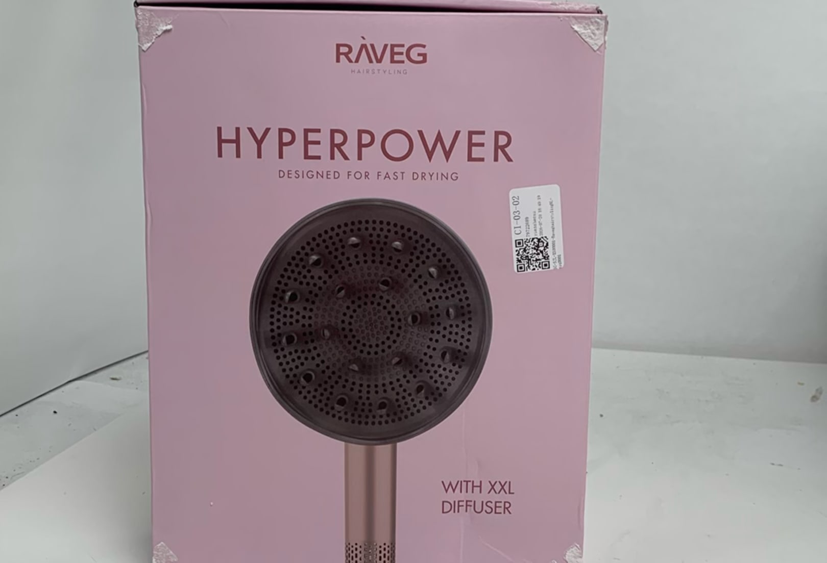 RAVEG Hyperpower ® Rose Gold - Droogt je haar in recordtijd - Als nieuw