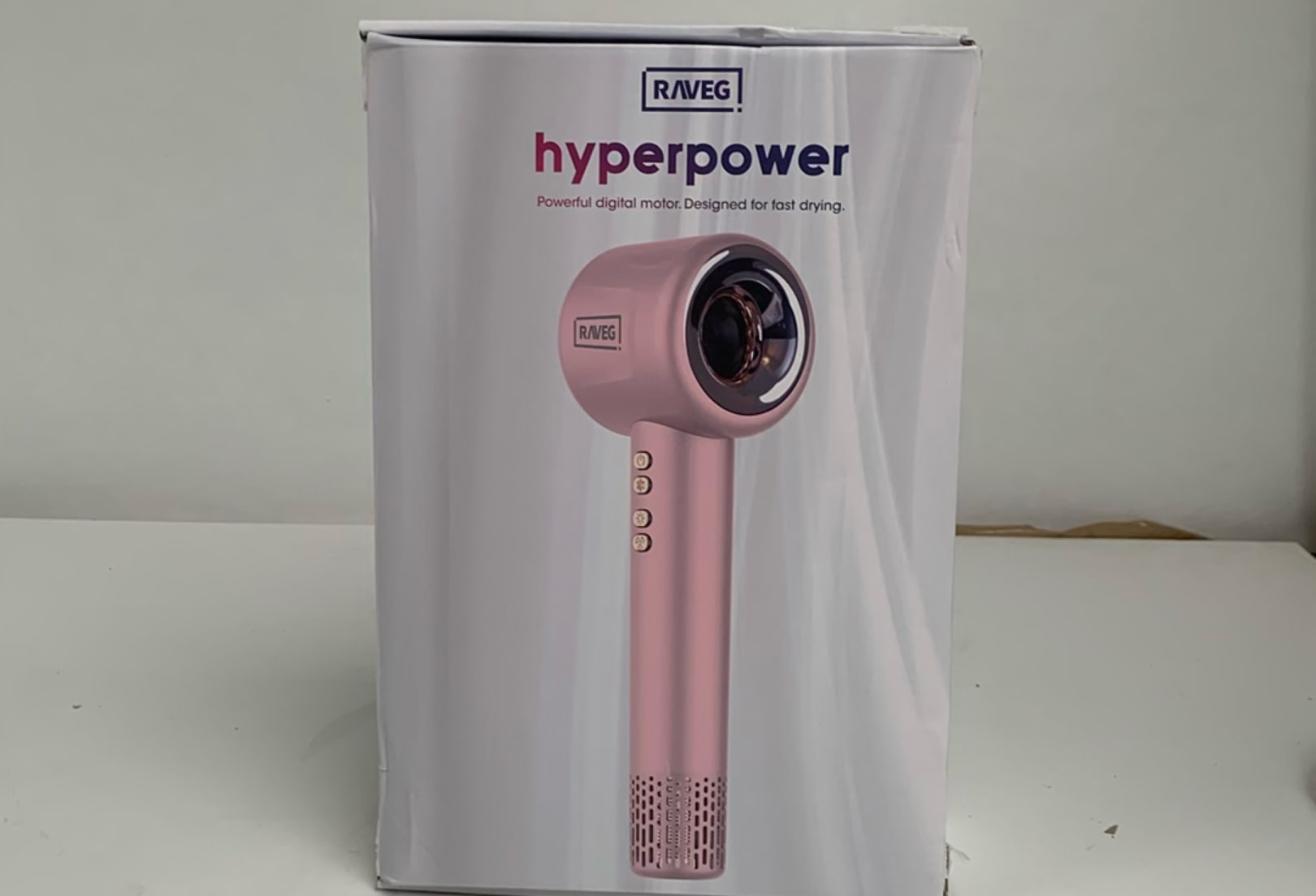 RAVEG Hyperpower ® Pink - Droogt je haar in recordtijd - Als nieuw
