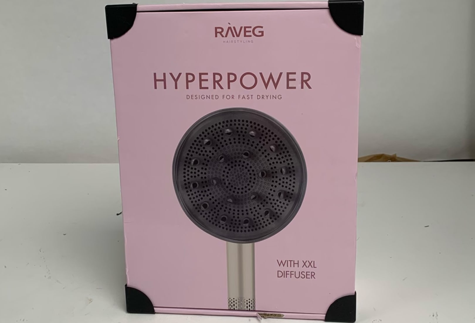 RAVEG Gold – LENTE-UITVERKOOP EXCLUSIVE: Creëer salonwaardige krullen met een gratis XXL Diffuser bij je haardroger - Als nieuw