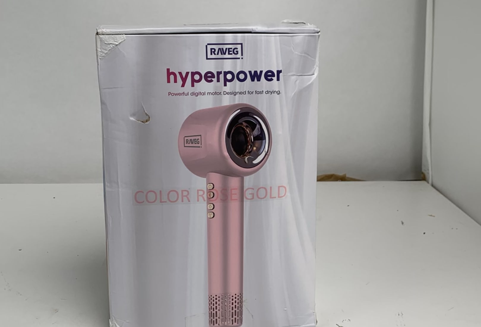 RAVEG Hyperpower ® Rose Gold - Droogt je haar in recordtijd - Als nieuw