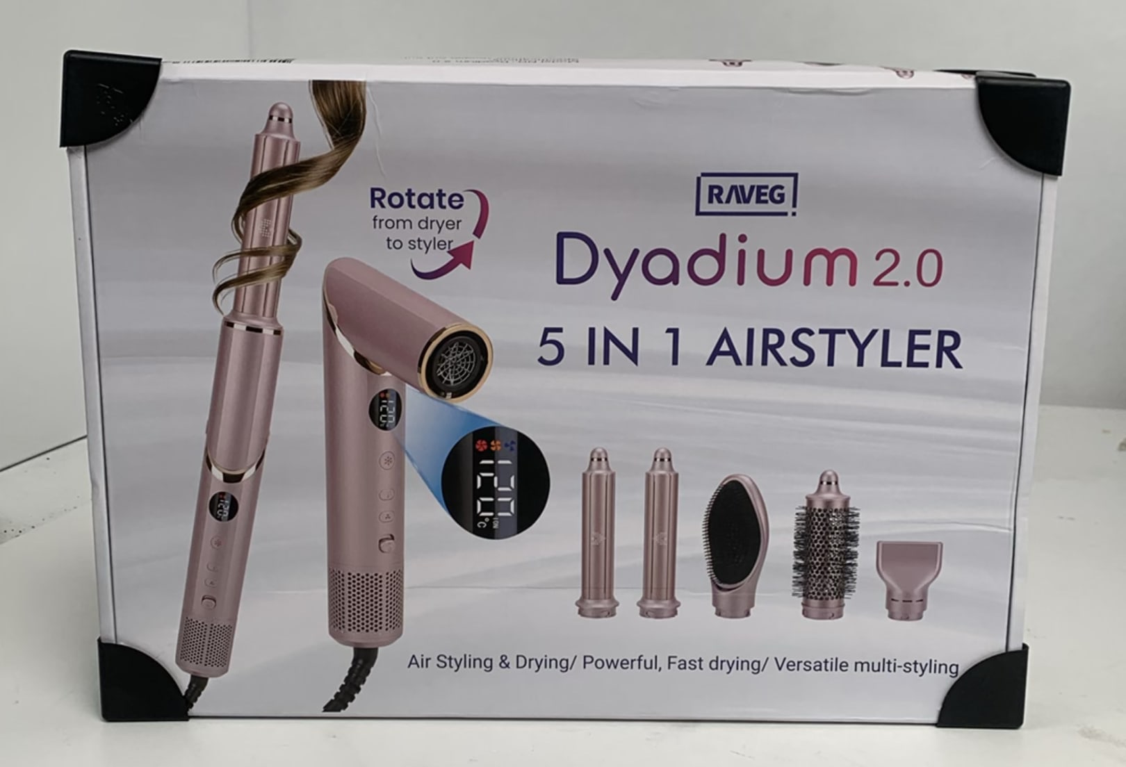 De Ultieme Styling Set Rose Gold – 41% Korting & Gratis Paddle Brush + Luxe Acetate Kam - Nieuw