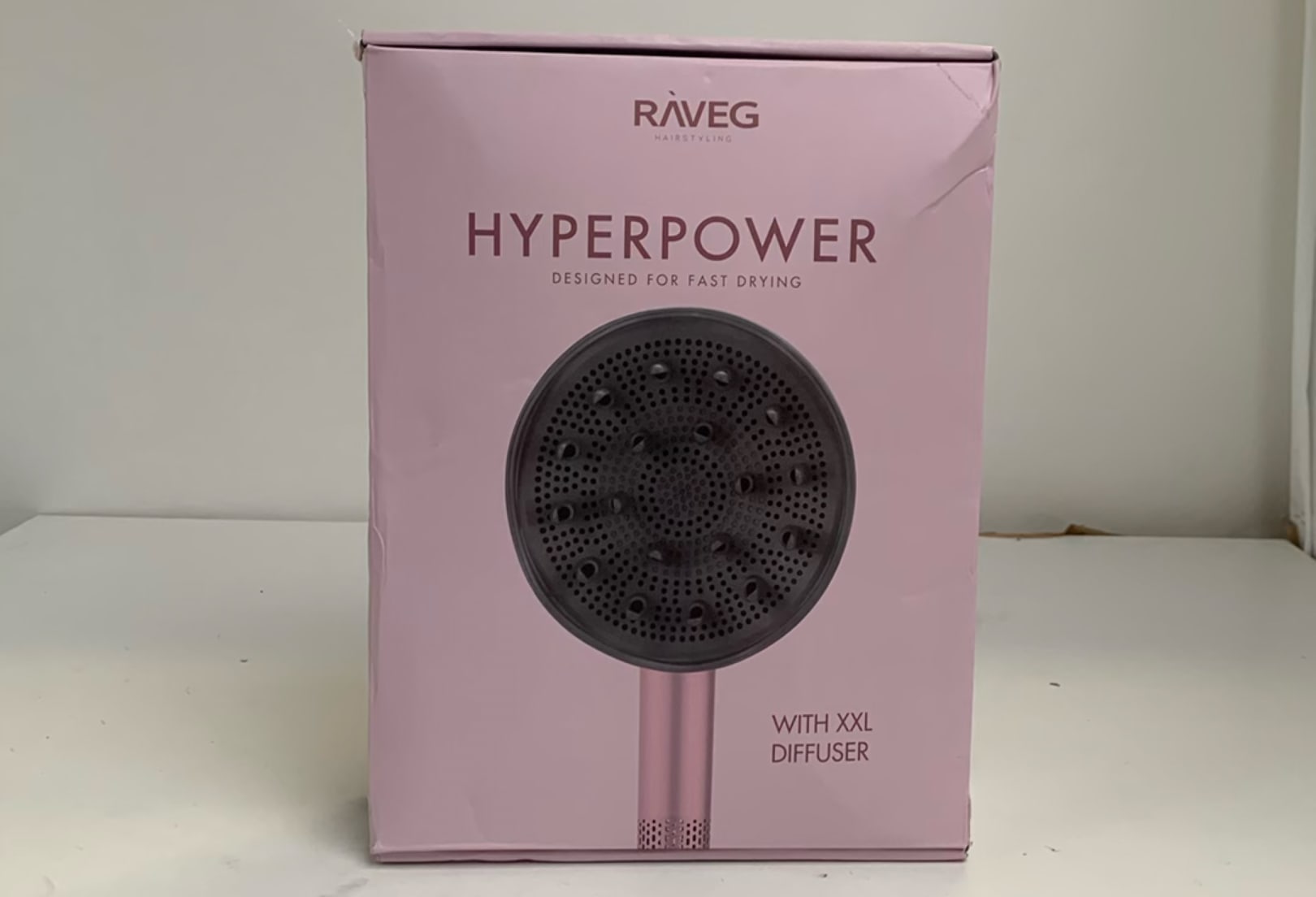 RAVEG Hyperpower ® Pink - Droogt je haar in recordtijd - Als nieuw
