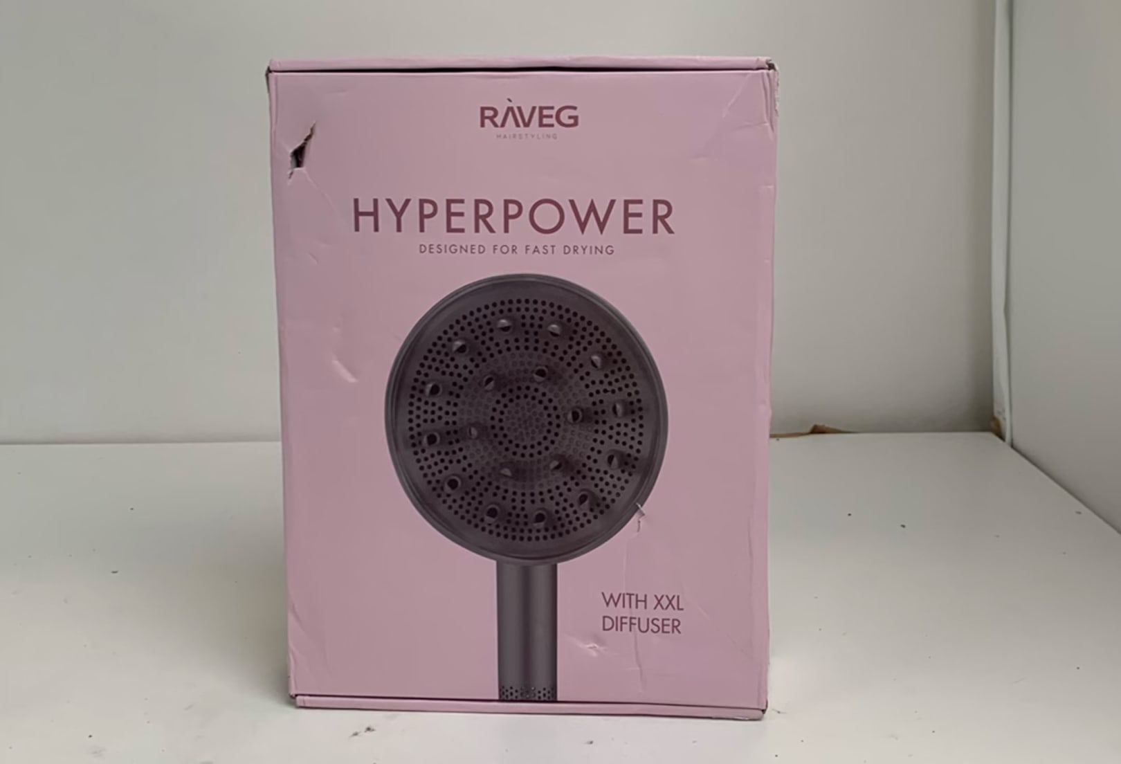 RAVEG Angor Grey haardroger – Droog je haar in record-tijd met een gratis XXL Diffuser - Als nieuw