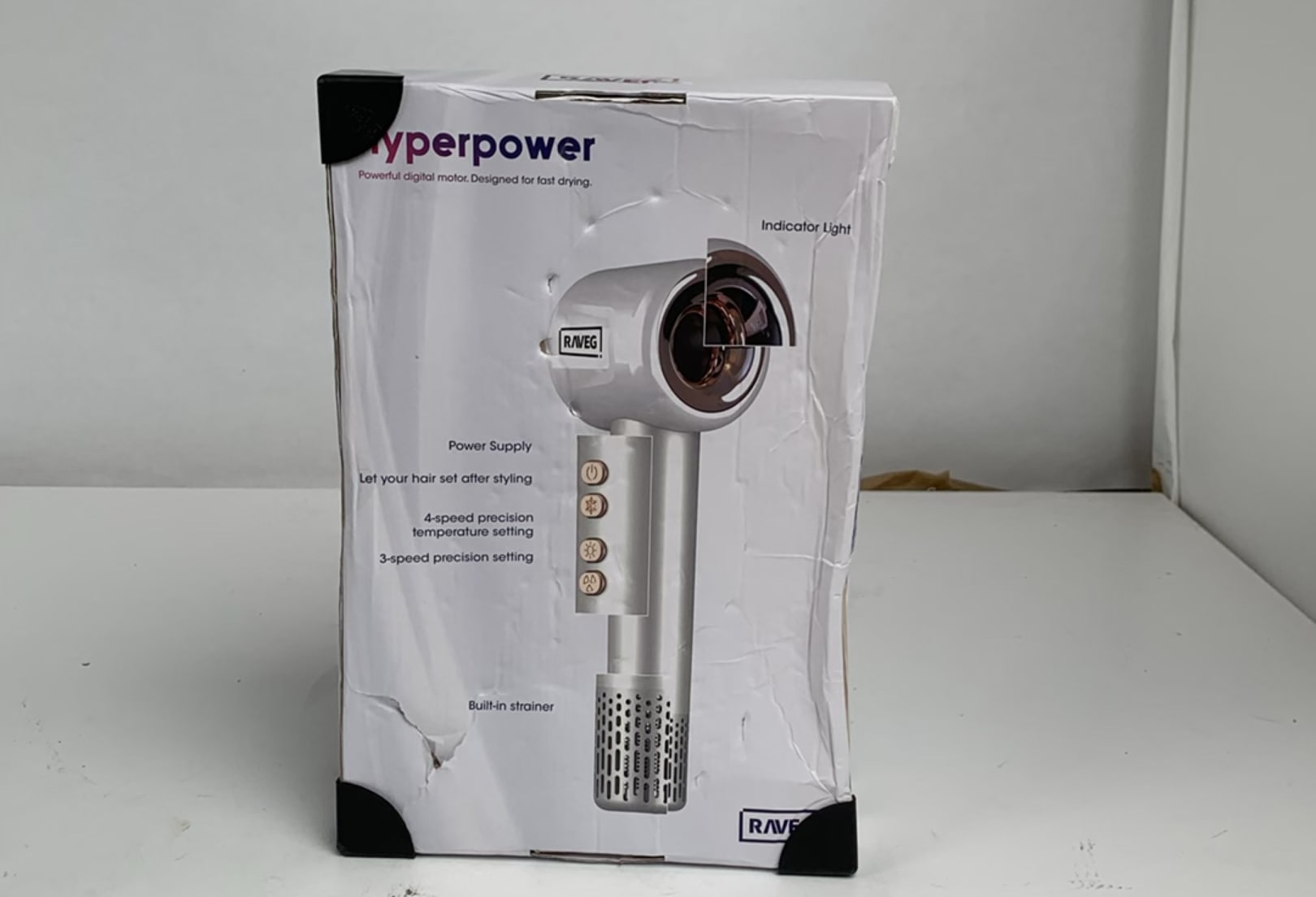 Creëer salonwaardige krullen – XXL Diffuser nu 50% korting bij aankoop bij RAVEG White haardroger - Als nieuw