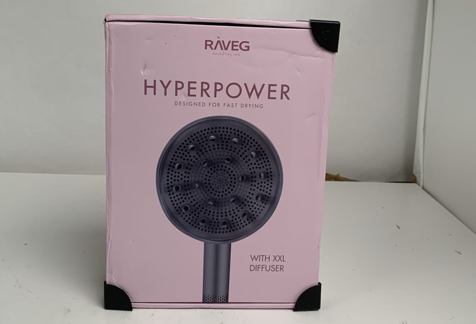 RAVEG Angor Grey – LENTE-UITVERKOOP EXCLUSIVE: Creëer salonwaardige krullen met een gratis XXL Diffuser bij je haardroger - Als nieuw