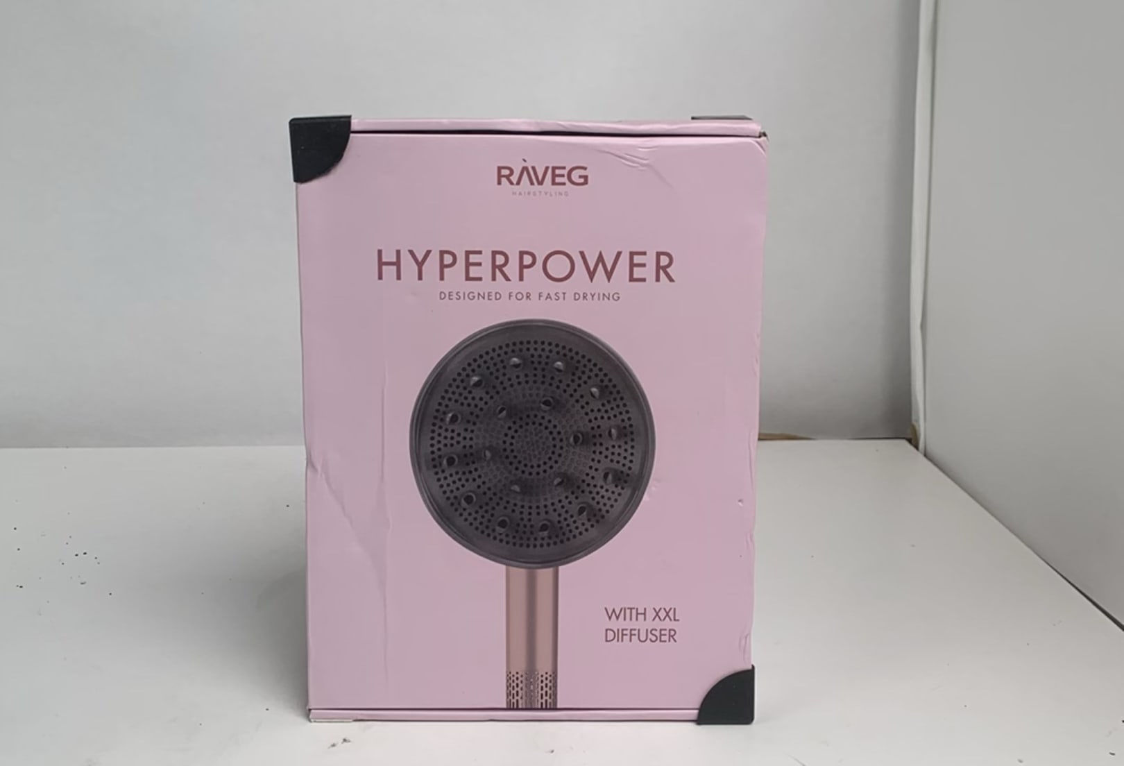 RAVEG Rose Gold haardroger – Droog je haar in record-tijd met een gratis XXL Diffuser - Nieuw