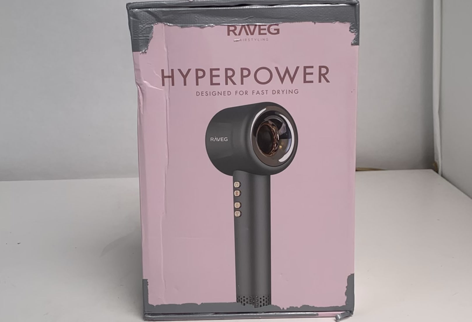 Jouw ultieme styling set – RAVEG Angor Grey Föhn met gratis accessoires - Als nieuw