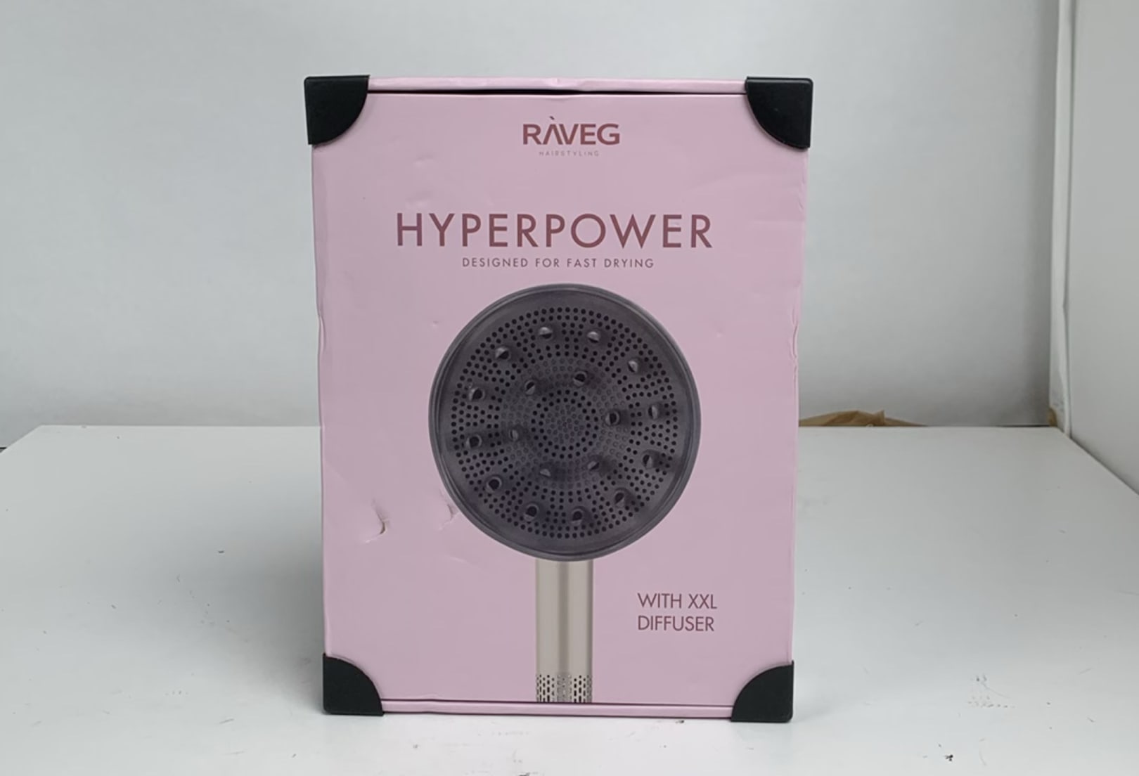 RAVEG Gold – LENTE-UITVERKOOP EXCLUSIVE: Creëer salonwaardige krullen met een gratis XXL Diffuser bij je haardroger - Als nieuw