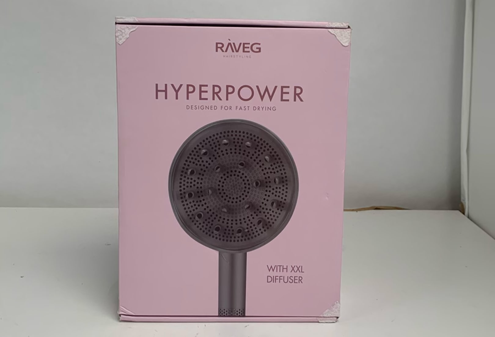 RAVEG Angor Grey – LENTE-UITVERKOOP EXCLUSIVE: Creëer salonwaardige krullen met een gratis XXL Diffuser bij je haardroger - Als nieuw