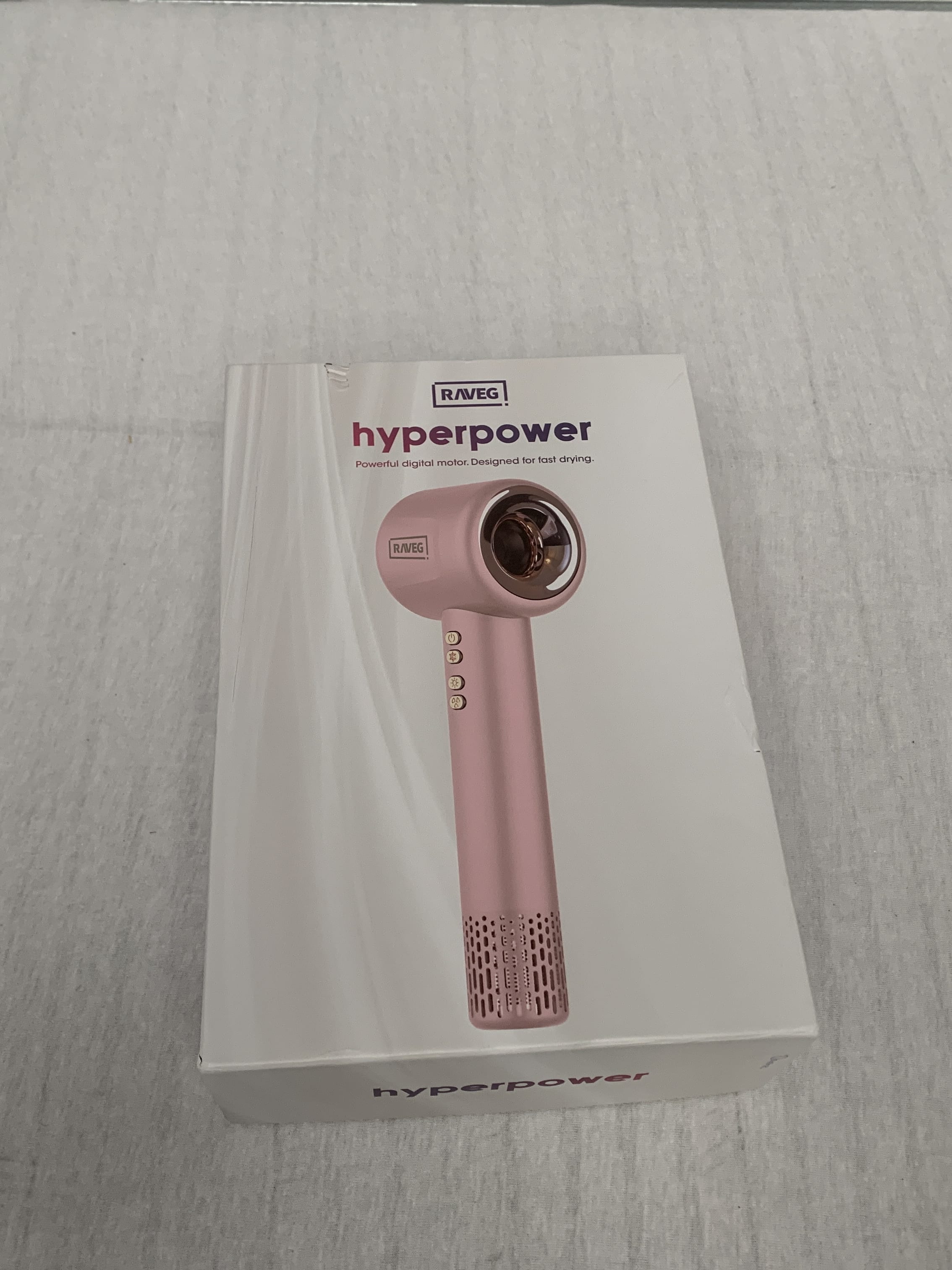 RAVEG Hyperpower ® Pink - Droogt je haar in recordtijd - Als nieuw